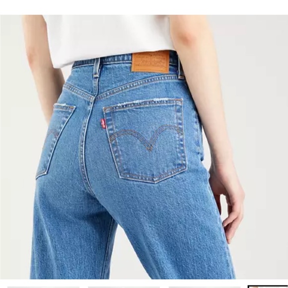 RIBCAGE STRAIGHT ANKLE WOMEN'S JEANS, sz 30 - Picture 4 of 10